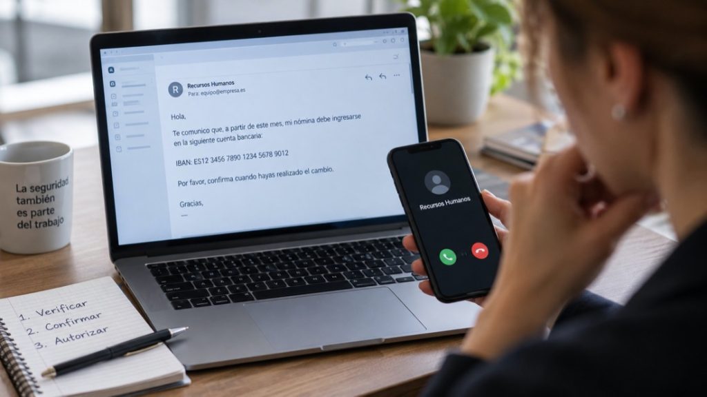 El correo que cambia una cuenta bancaria