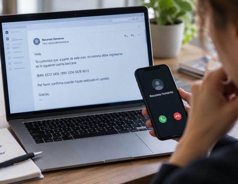 El correo que cambia una cuenta bancaria